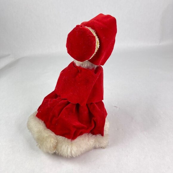 Vintage Christmas Caroler Musical Doll Animated Wind Up Made in Japan - Picture 4 of 11